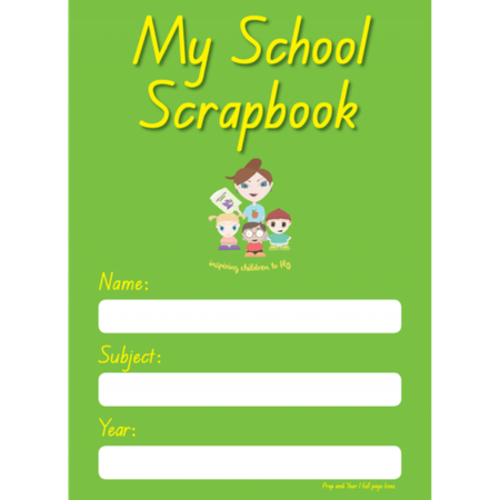 My School Scrapbook Prep & Year 1 Full Page Green