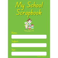 My School Scrapbook Prep & Year 1 Full Page Green