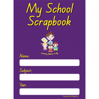 My School Scrapbook Prep & Year 1 Half Page Purple