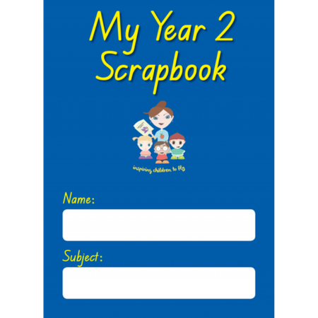 My School Scrapbook Year 2 Full Page Blue
