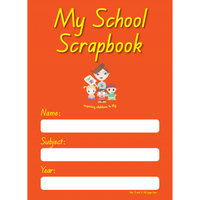 My School Scrapbook Year 3/4 Full Page Orange