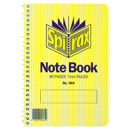 Note Book Spirax 564 164X114mm Spiral S/O 80pg