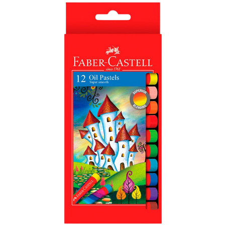 Oil Pastels Faber Standard Pack 12