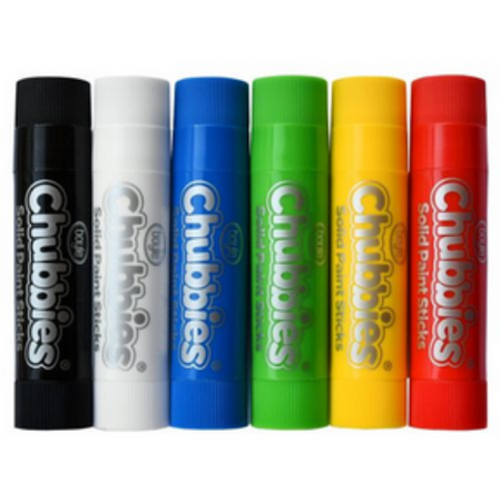 Paint Sticks Chubbies Washable Classic Pack of 6