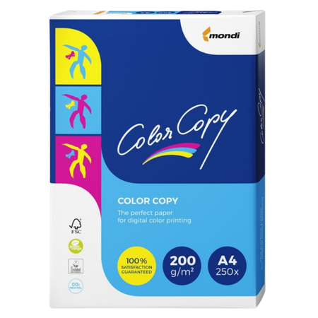 Copy Paper Mondi Colour Copy A4 White 200GSM Ream/250