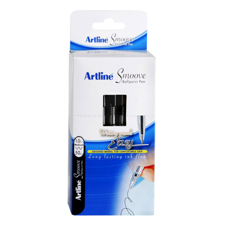 Pen Artline Smoove 8210 Medium Black Box 50