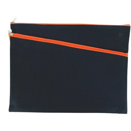 Pencil Case Micador Licorice Allsorts 375x264mm 2-Zip Black