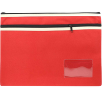 Pencil Case Osmer Large 35X26cm 2-Zip Asstd Colours