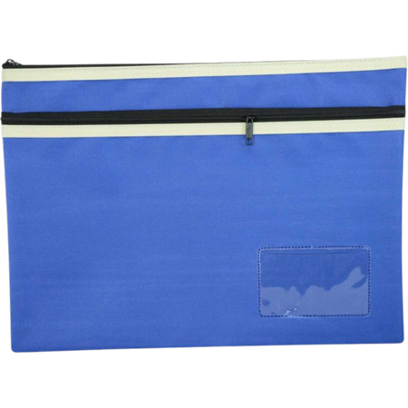 Pencil Case Osmer Large 35X26cm 2-Zip Asstd Colours