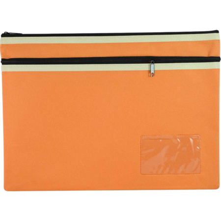 Pencil Case Osmer Large 35X26cm 2-Zip Asstd Colours