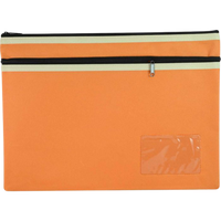 Pencil Case Osmer Large 35X26cm 2-Zip Asstd Colours