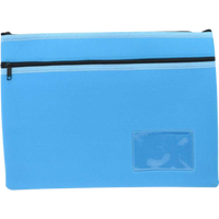 Pencil Case Osmer Large 35X26cm 2-Zip Asstd Colours