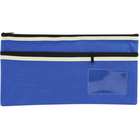 Pencil Case Osmer Medium 35X18cm 2-Zip Asstd Colours