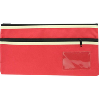 Pencil Case Osmer Medium 35X18cm 2-Zip Asstd Colours