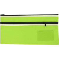 Pencil Case Osmer Medium 35X18cm 2-Zip Asstd Colours