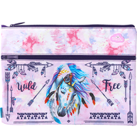 Pencil Case Spencil A4 Twin Zip Aztec Horse