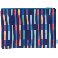 Pencil Case Spencil A4 Twin Zip Bright Stripes