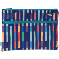 Pencil Case Spencil A4 Twin Zip Bright Stripes