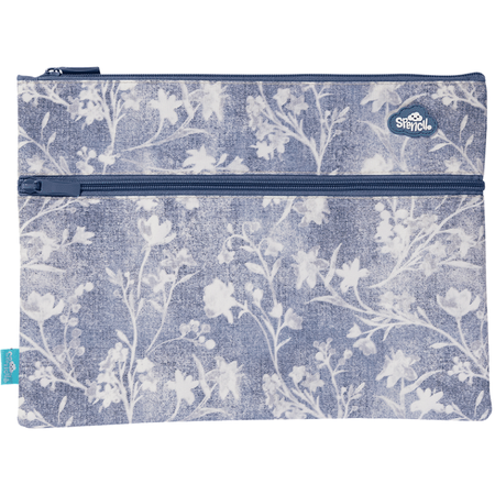 Pencil Case Spencil A4 Twin Zip Denim Daze