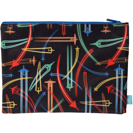 Pencil Case Spencil A4 Twin Zip Jet Planes