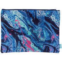 Pencil Case Spencil A4 Twin Zip Liquid Marble