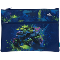 Pencil Case Spencil A4 Twin Zip Mega Wheels