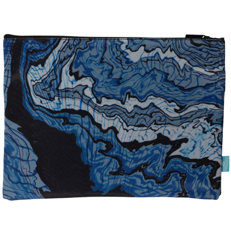 Pencil Case Spencil A4 Twin Zip Ripple Effect