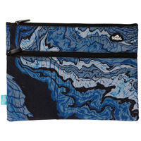 Pencil Case Spencil A4 Twin Zip Ripple Effect