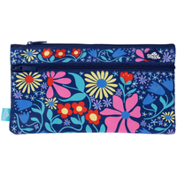 Pencil Case Spencil Rectangle Twin Zip Flower Fun