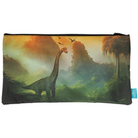 Pencil Case Spencil Rectangle Twin Zip Jurassic Kingdom