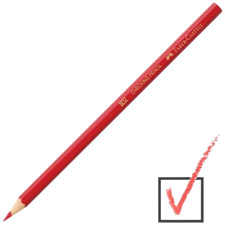 Pencil Checking & Ruling Faber Red Each