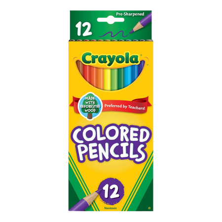Pencil Coloured Crayola Pack 12