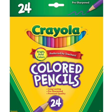 Pencil Coloured Crayola Pack 24