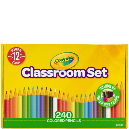 Pencil Coloured Crayola Class Pop-Up Share Pack 240