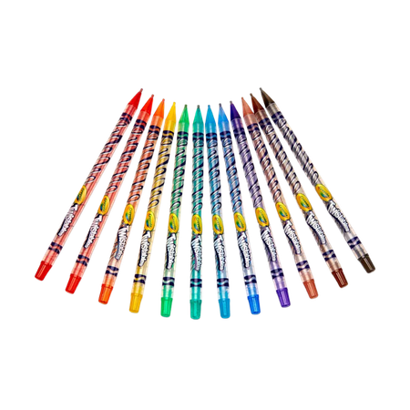 Pencil Coloured Crayola Twistable Pack 12