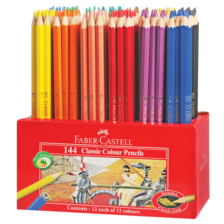 Pencil Coloured Faber Classic Box 144