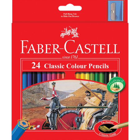 Pencil Coloured Faber Classic Pack 24