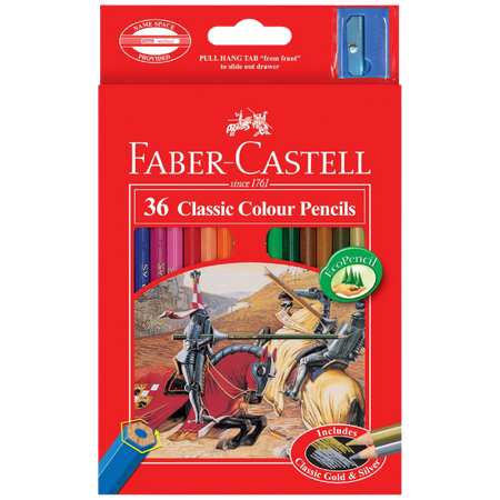 Pencil Coloured Faber Classic Pack 36