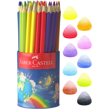 Pencil Coloured Faber Junior Triangular Cup 50