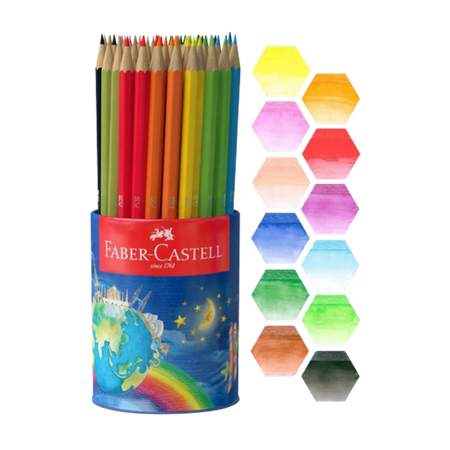Pencil Coloured Faber Watercolour Cup 72