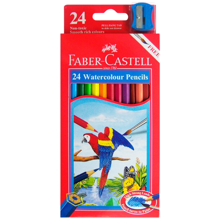 Pencil Coloured Faber Watercolour Pack 24
