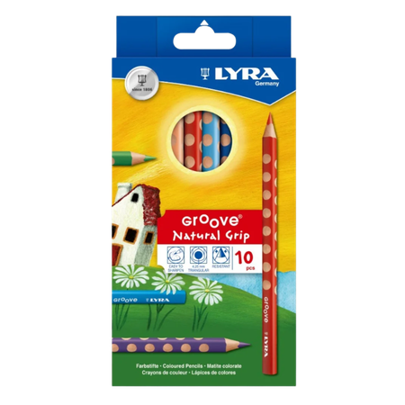 Pencil Coloured Lyra Groove Pack 10