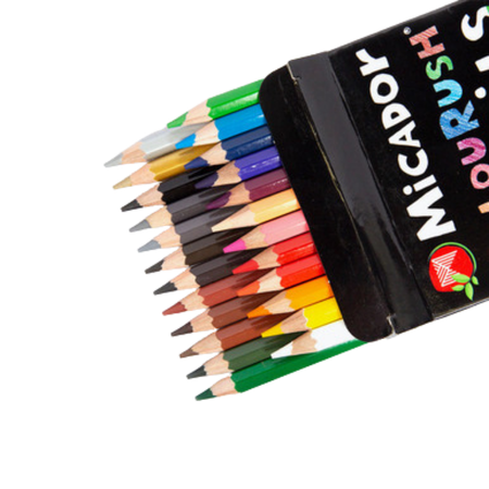Pencil Coloured Micador FSC Colourush Pack 24