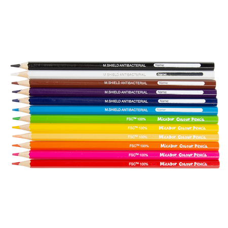 Pencil Coloured Micador Pack 12
