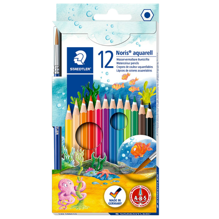Pencil Coloured Staedtler Aquarell Pack 12