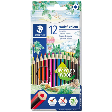 Pencil Coloured Staedtler Noris 185 Wopex Pack 12