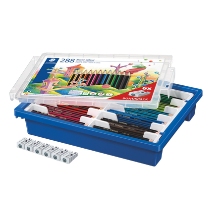 Pencil Coloured Staedtler Noris 185 Wopex Tote Tray 288