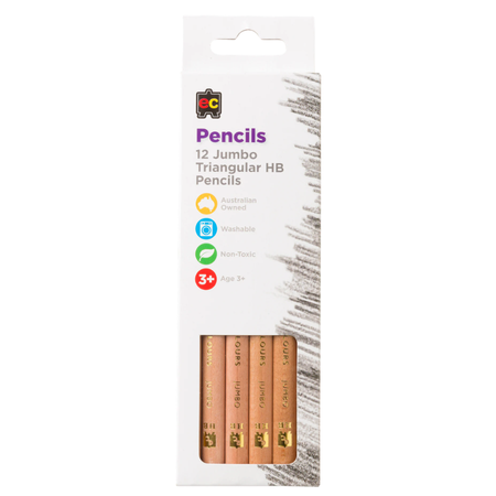 Pencil Lead EC Jumbo Triangular HB Box 12