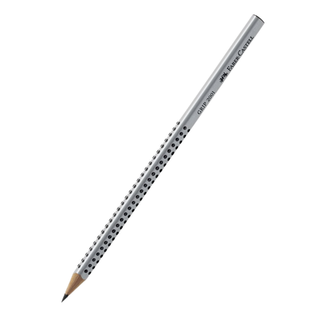 Pencil Lead Faber Dot Grip Triangular Silver 2B ea