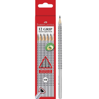 Pencil Lead Faber Dot Grip Triangular Silver HB Box 12